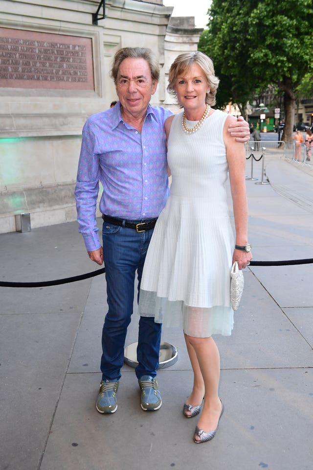 Andrew LLoyd Webber and wife Madeleine Gurdon (Ian West/PA)