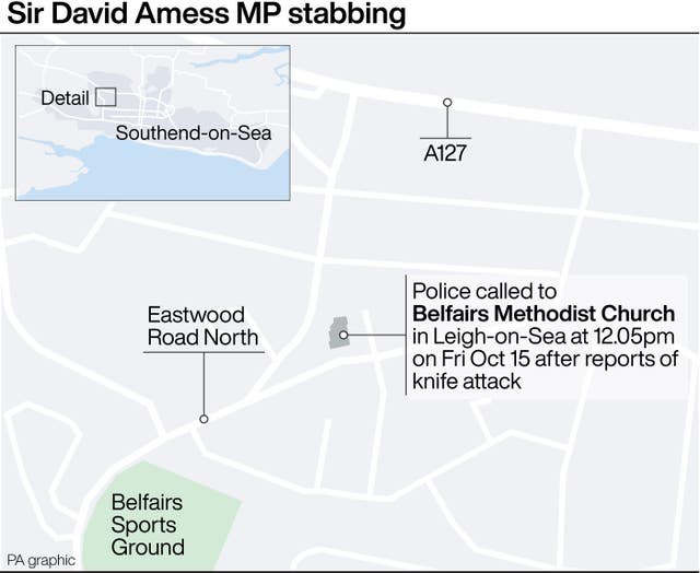 Stabbing at Sir David Amess MP surgery