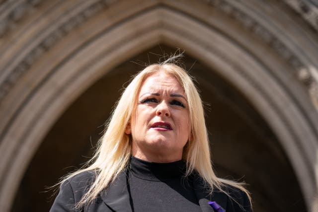 The mother of Archie Battersbee, Hollie Dance, speaks to the media outside the Royal Courts of Justice, London 