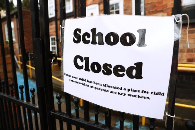 Schools have again been disrupted by coronavirus (Tim Goode/PA)