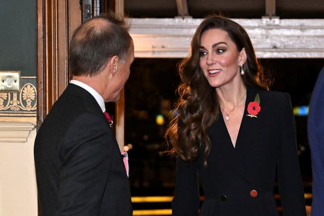 The Princess of Wales at the annual Royal British Legion Festival of Remembrance in November 