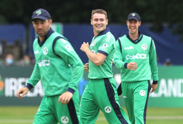 Josh Little (centre) will not be joining his team-mates at Lord's.