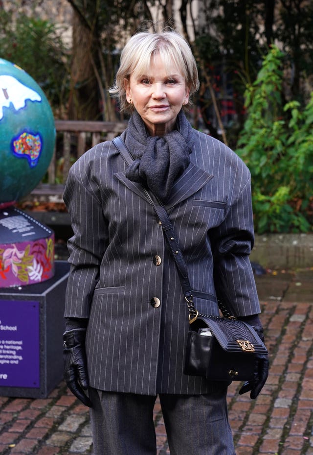 Lisa Maxwell arriving for a service of thanksgiving for Dame Jilly Cooper