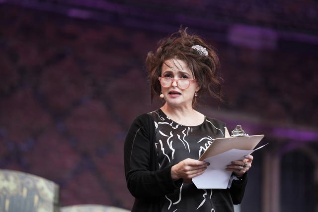 Helena Bonham Carter at the Queen’s Reading Room Literary Festival at Hampton Court Palace
