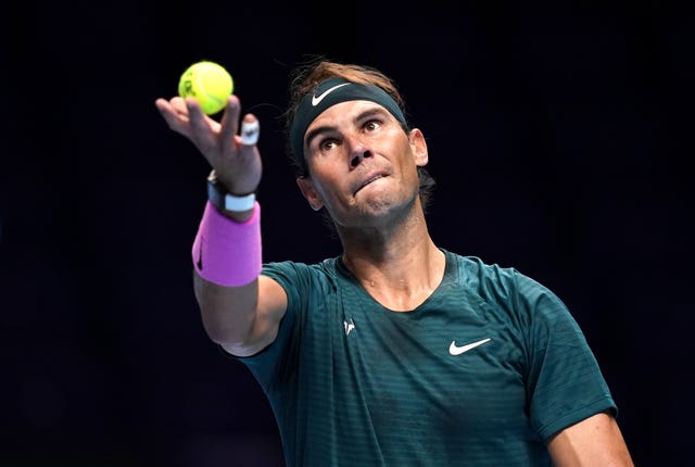 Rafael Nadal's serve was working very well against Andrey Rublev