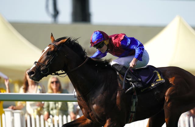 Changingoftheguard ridden by Ryan Moore on their way to winning the King Edward VII Stakes at Royal Ascot 