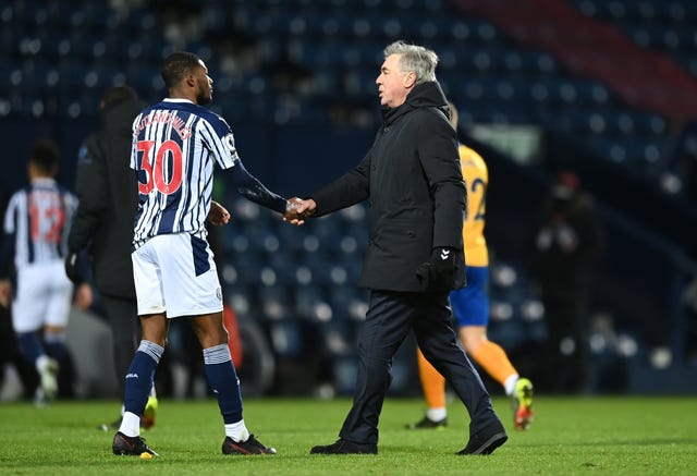 Carlo Ancelotti after the win at West Brom