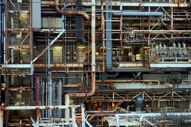 A view of part of the BP Etap platform (Eastern Trough Area Project) in the North Sea (Andy Buchanan/PA)