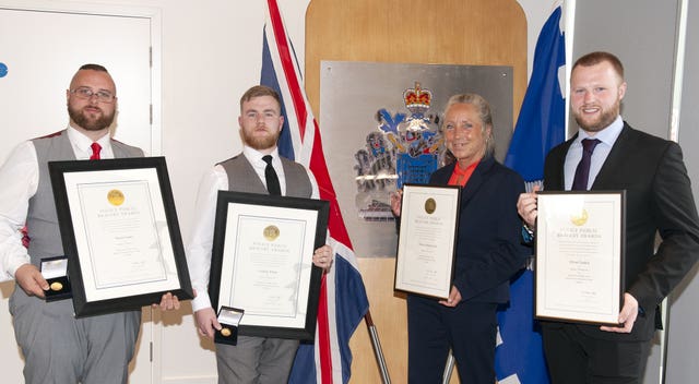 Police bravery awards ceremony