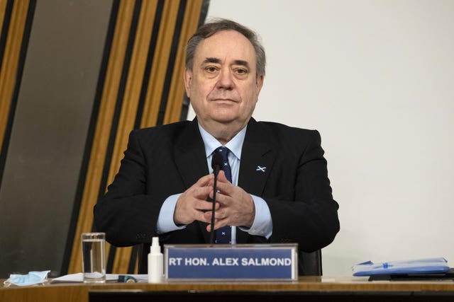 Former first minister Alex Salmond 