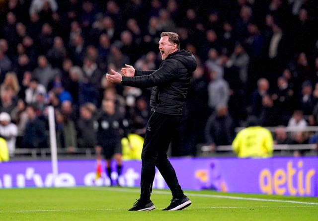 Ralph Hasenhuttl celebrates