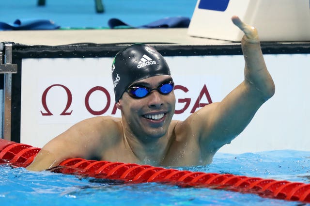 Daniel Dias celebrates success at Rio 2016