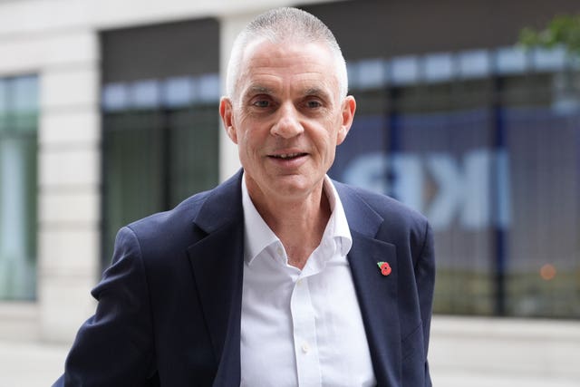 Tim Davie outside BBC Broadcasting House