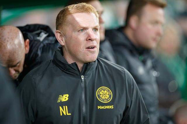 Celtic manager and former team-mate Neil Lennon was left 