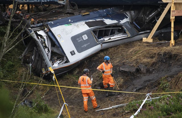 Train derailed at Stonehaven