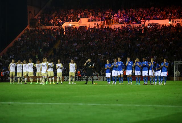 Stockport County v Leicester City – Carabao Cup – Second Round – Edgeley Park