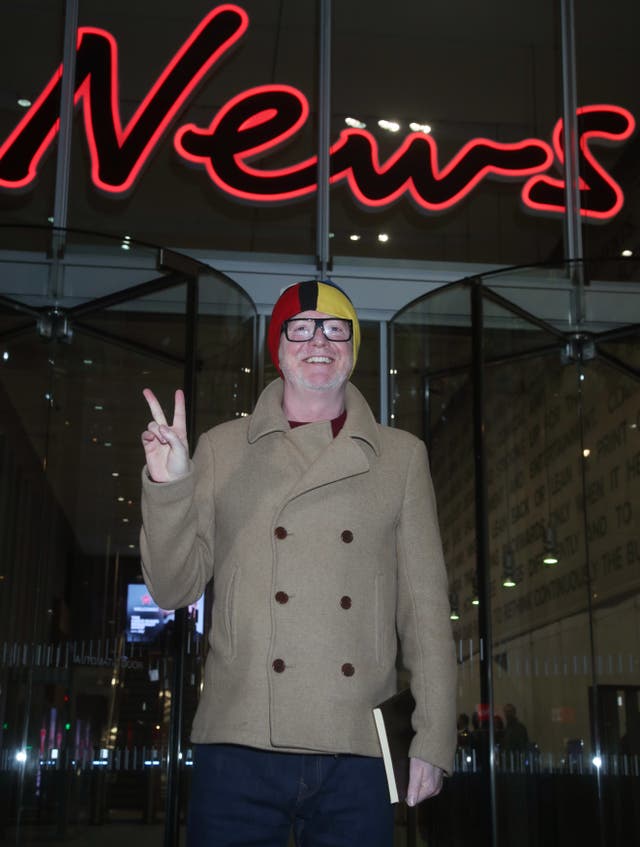 Chris Evans after first Virgin Radio breakfast show – London