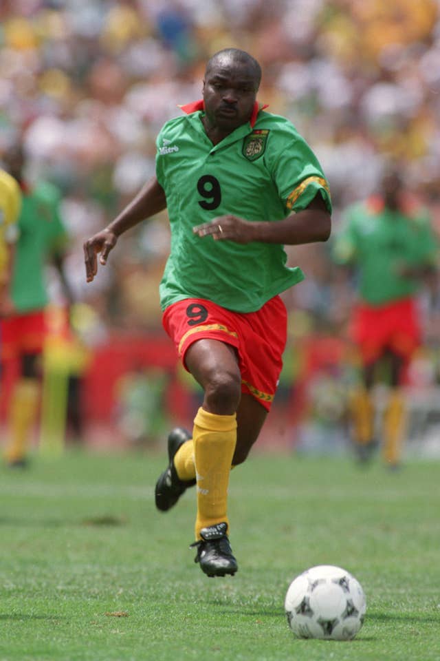 Cameroon's Roger Milla is the only outfield player in the top five oldest players list
