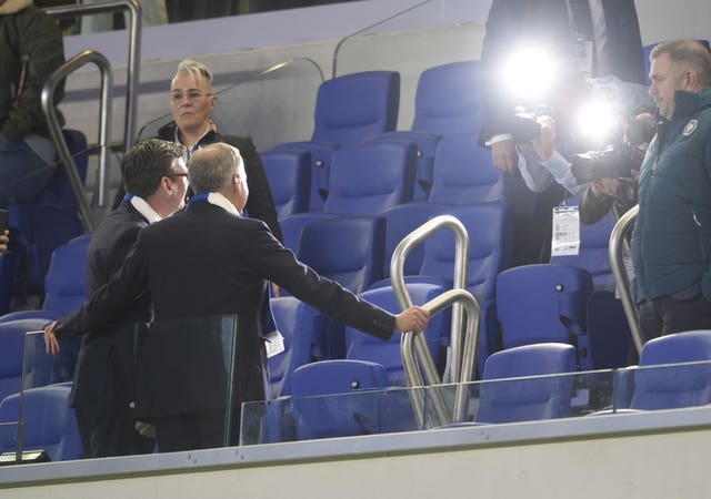 Photographers taking pictures of Andy Burnham and Mark Carney