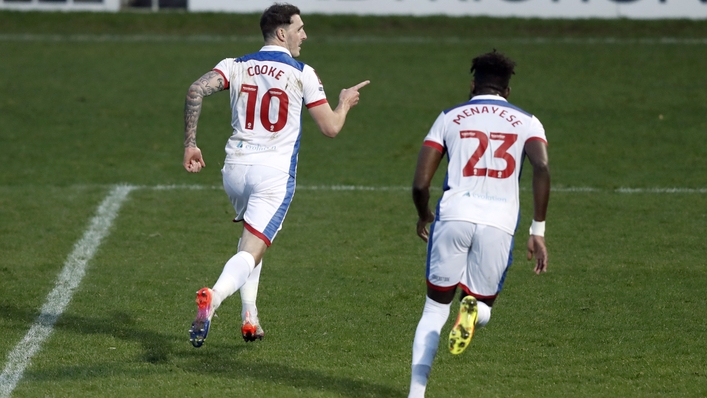 Callum Cooke (left) put Hartlepool ahead (Will Matthews/PA)