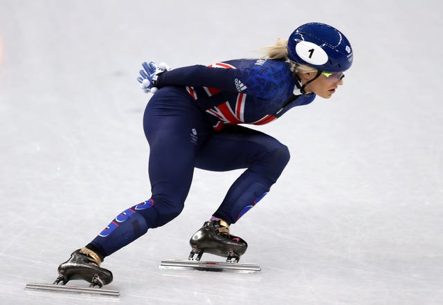Elise Christie on the ice 