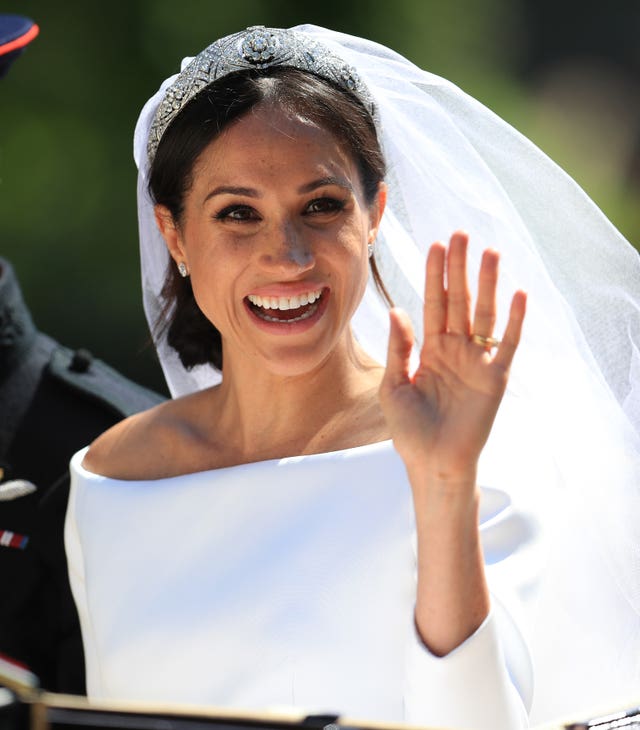 The Duchess of Sussex on her wedding day