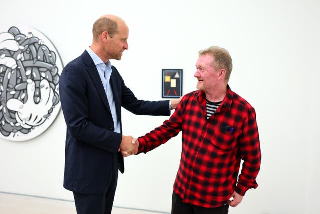 Prince of Wales visits Saatchi Gallery