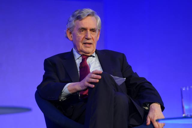 Former prime minister Gordon Brown