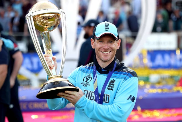 Eoin Morgan with the 2019 World Cup