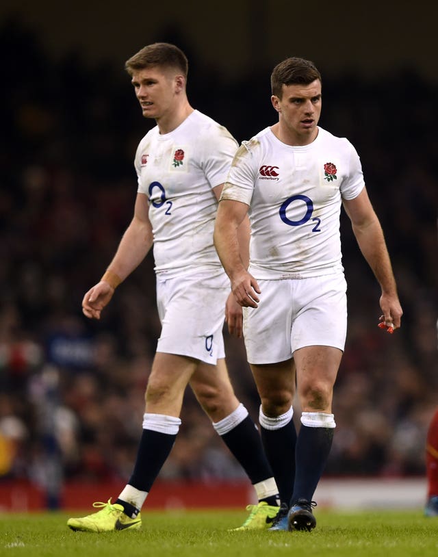 Eddie Jones has picked Owen Farrell (left) and George Ford together for all but one Test