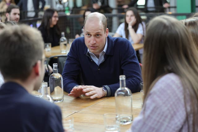 The Prince of Wales visits the Hala Koszyki food hall to meet young Ukrainian refugees who are now living and studying in Poland, and members of the Polish community hosting them, during his trip to Warsaw, Poland 