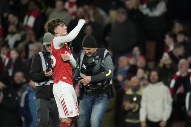 Max Dowman celebrates