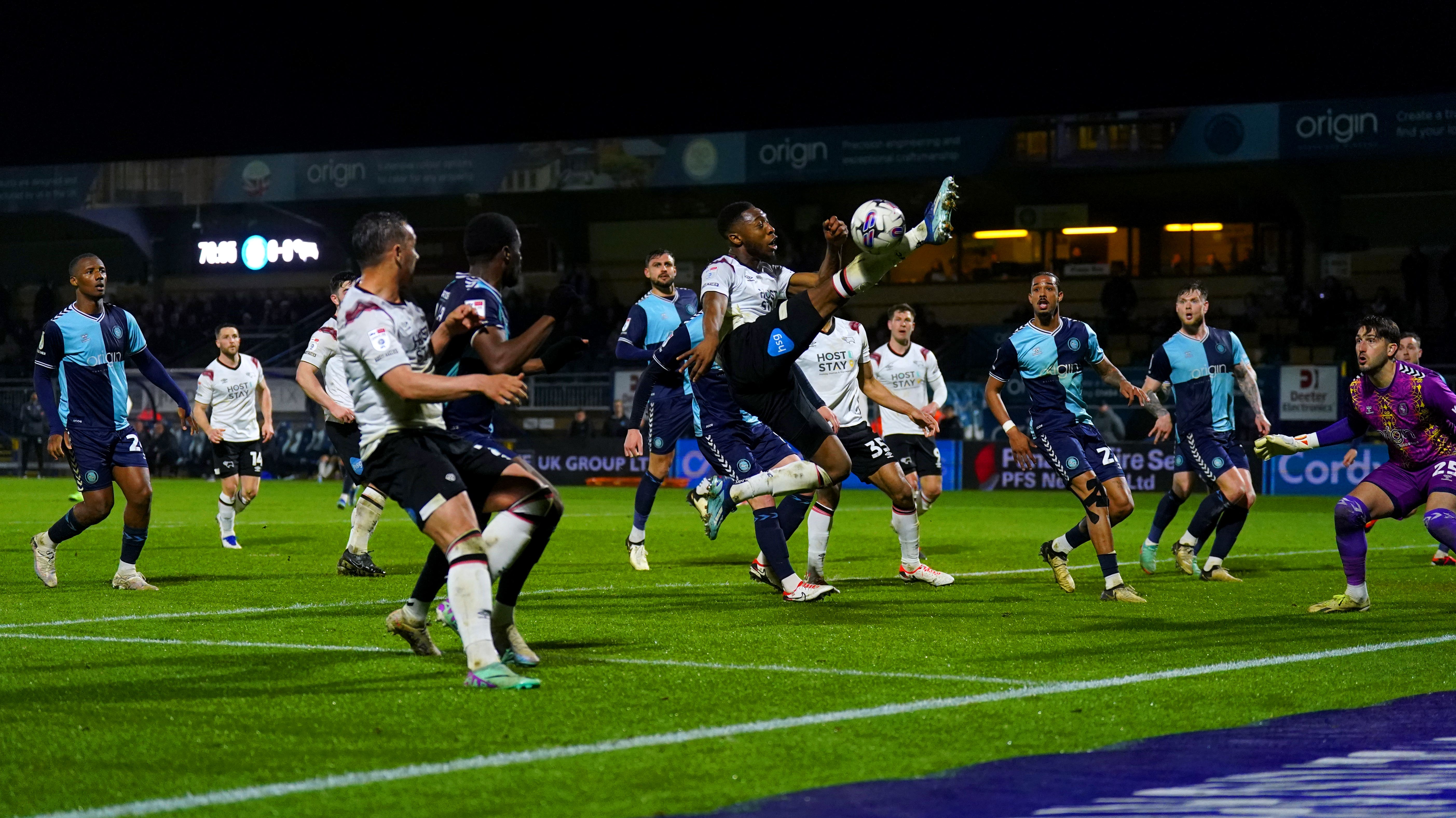 Derby could not find a way through (Adam Davy/PA)