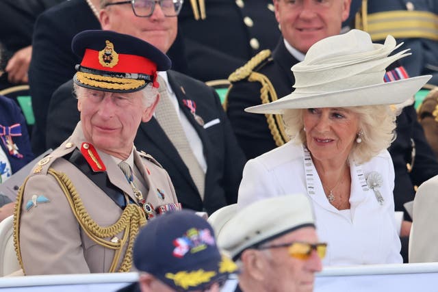 The King and Queen attending the UK national commemorative event for the 80th anniversary of D-Day in Normandy, France 