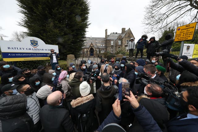 Batley Grammar School protest