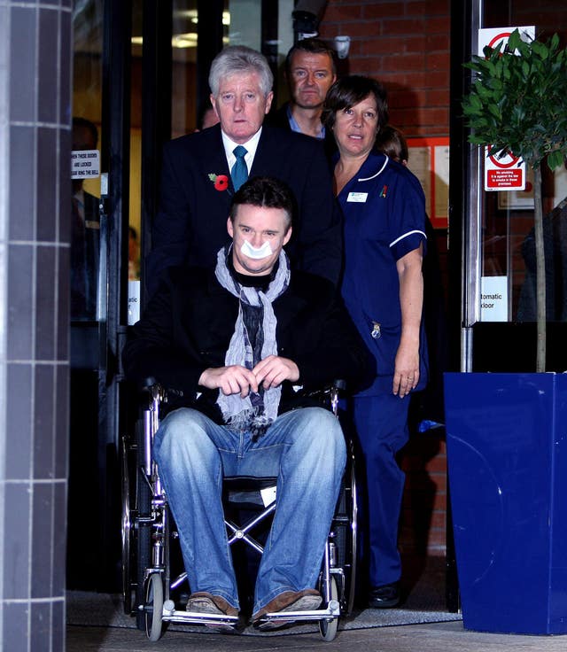 Russell Watson leaves hospital
