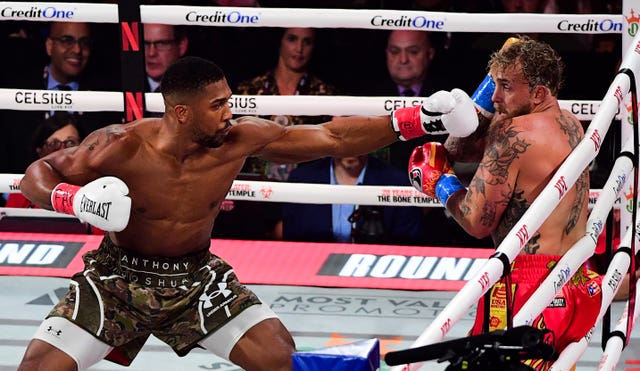 Anthony Joshua knocked out Jake Paul on December 19