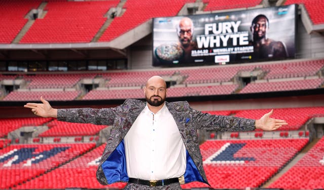 Tyson Fury will take on Dillian Whyte at Wembley