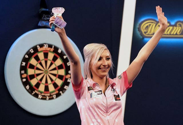 Fallon Sherrock after her 4-2 defeat to Chris Dobey in the last 16 of the PDC World Darts Championship