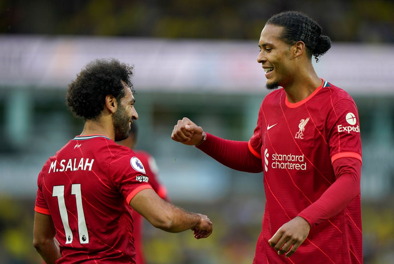 Virgil van Dijk vs salah 2022