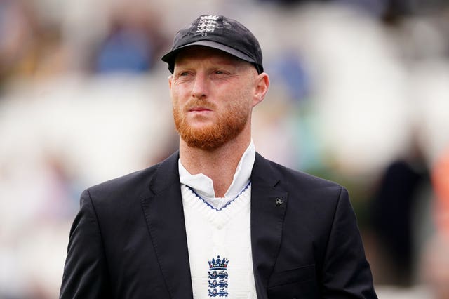 Ben Stokes wears his England's captain's blazer ahead of a Test match.