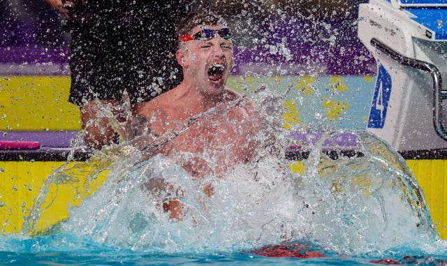 Swimmer Adam Peaty roars with delight after winning 50m breaststroke gold to finish a rollercoaster few days at the Commonwealth Games in Birmingham on a high. The Englishman's eight-year unbeaten run in the 100m ended two days earlier, prompting him to concede he had expected too much of himself on his comeback from a broken foot. Peaty warned his rivals he would respond to that disappointment and duly claimed the only major gold medal missing from his vast collection after touching the wall first in 26.76 seconds