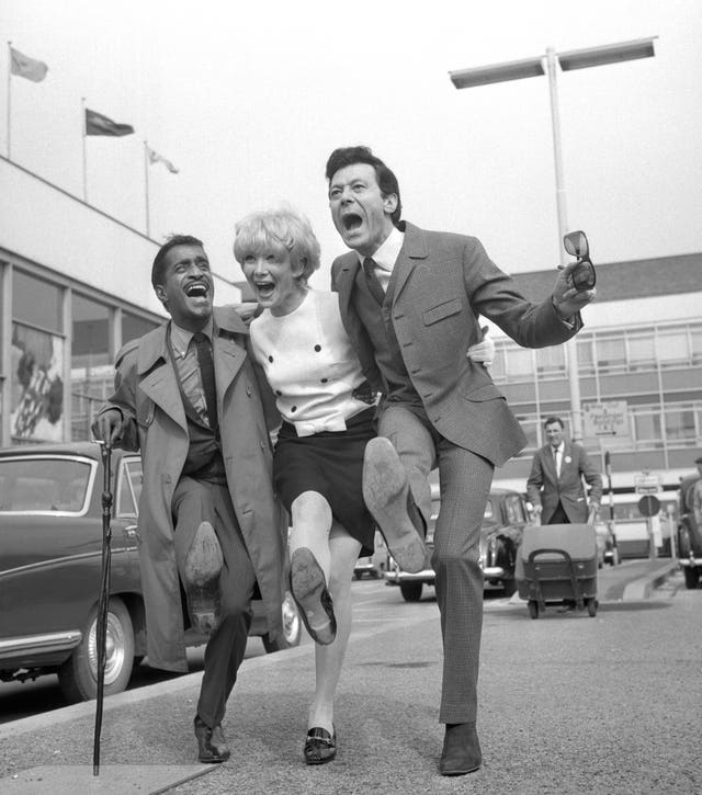 Sammy Davis Jr with Joyce and Lionel Blair – London Airport
