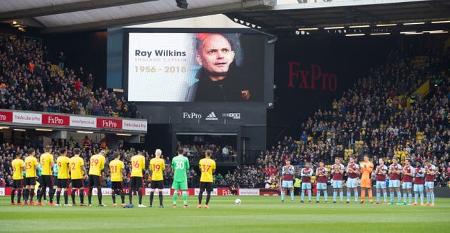 Both teams pay their respects ahead of Watford's clash with Burnley
