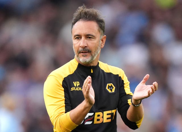 Wolverhampton Wanderers manager Vitor Pereira applauds fans after a game