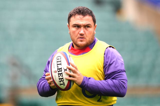 Jamie George pictured in England training