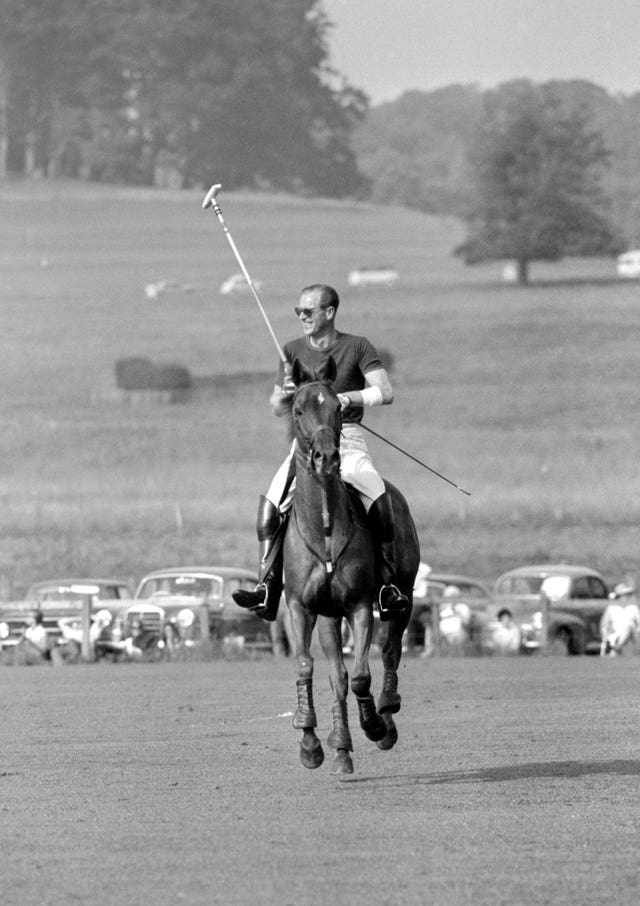 Philip playing polo