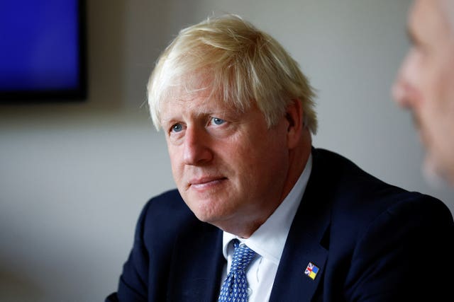 Boris Johnson final week in office