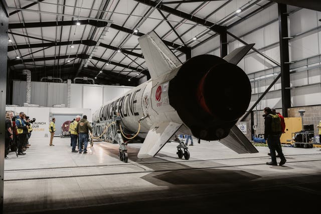 Virgin Orbit’s LauncherOne rocket at Spaceport Cornwall