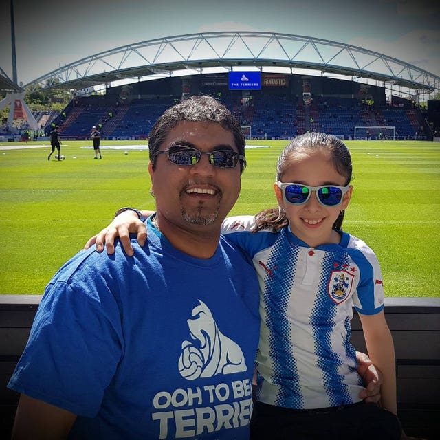 Alysia with her father Ravi 